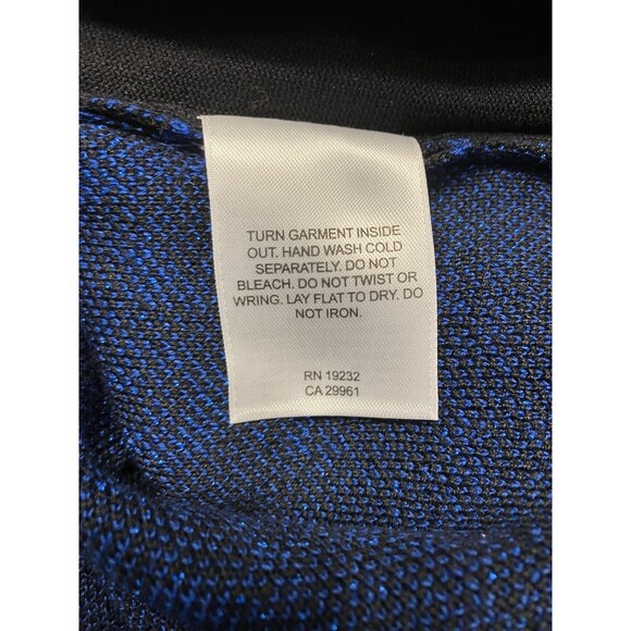 Alfred Dunner Women's Sweater Black/Blue Beaded Sparkle Size Large - Picture 3 of 8